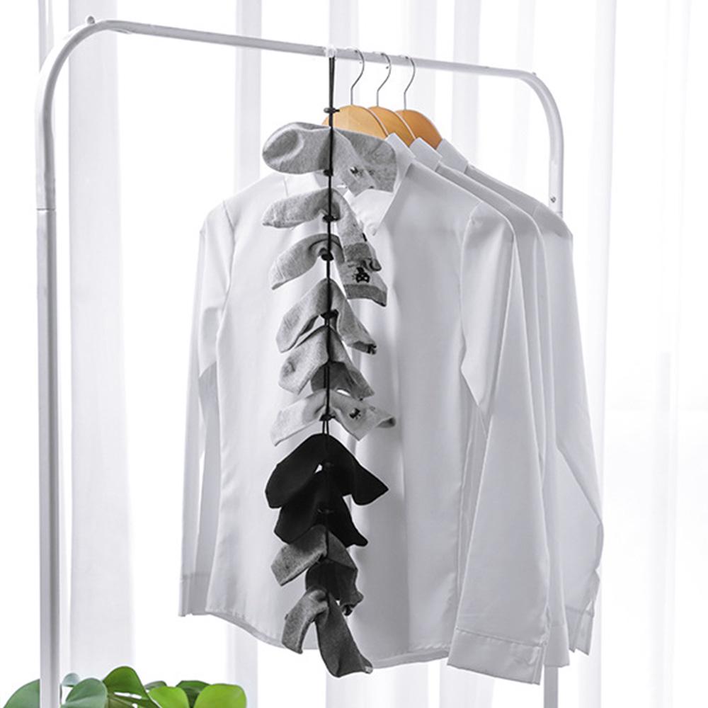 Buy 2pcs Socks Storage Organizer Hanging Nonslip Drying Clothesline
