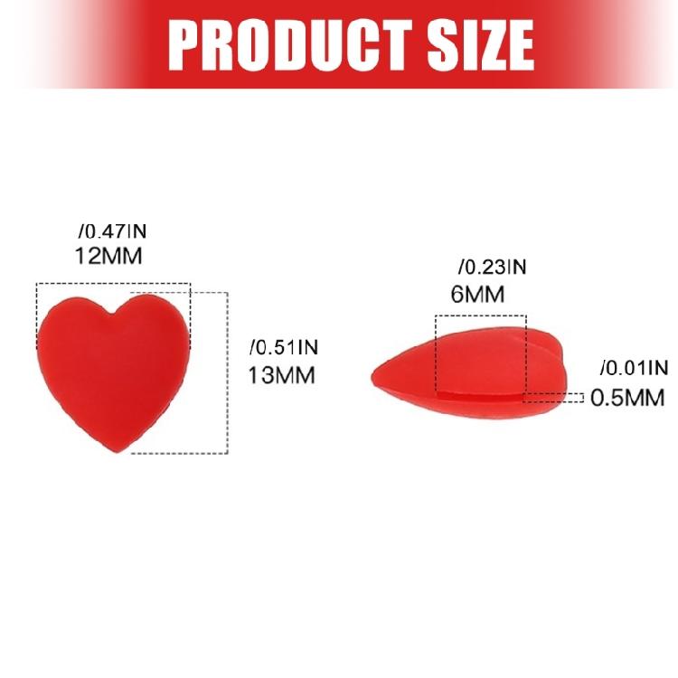 10 Pairs Fashionable Heart Shaped Glasses Grips AntiSlip Silicone Covers Assorted Colors Accessory for Daily Use