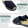 Edoten Indoor Slippers, Made in Japan with Igusa Rush and Okayama Denim, Open-Front, Size 3L (30cm-32cm)