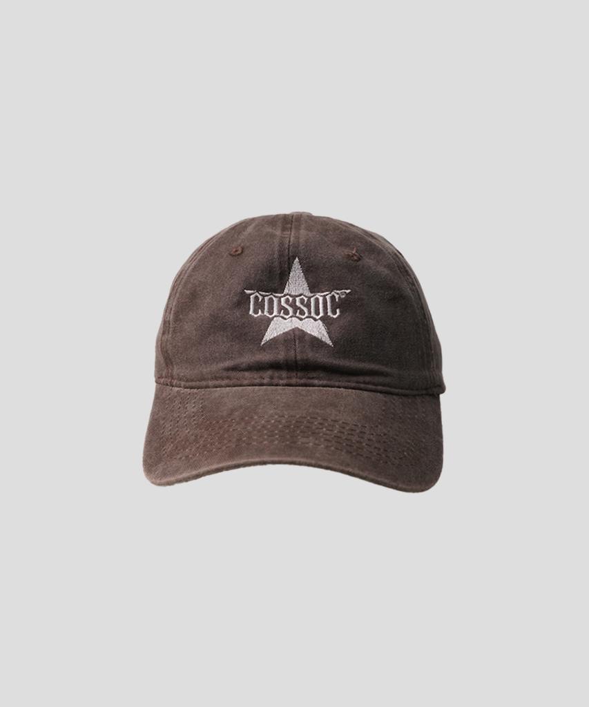 Koso Cc Star Pigment Washed Ball Cap (Burgundy)