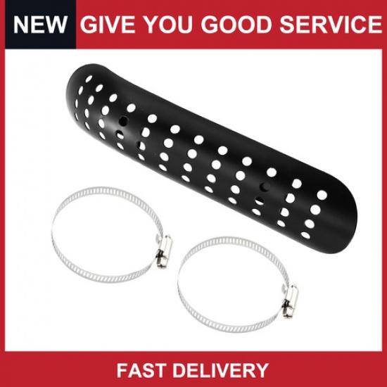Universal Motorcycle Exhaust Heat Shield Pipe Shield Exhaust Guard Pack of 1