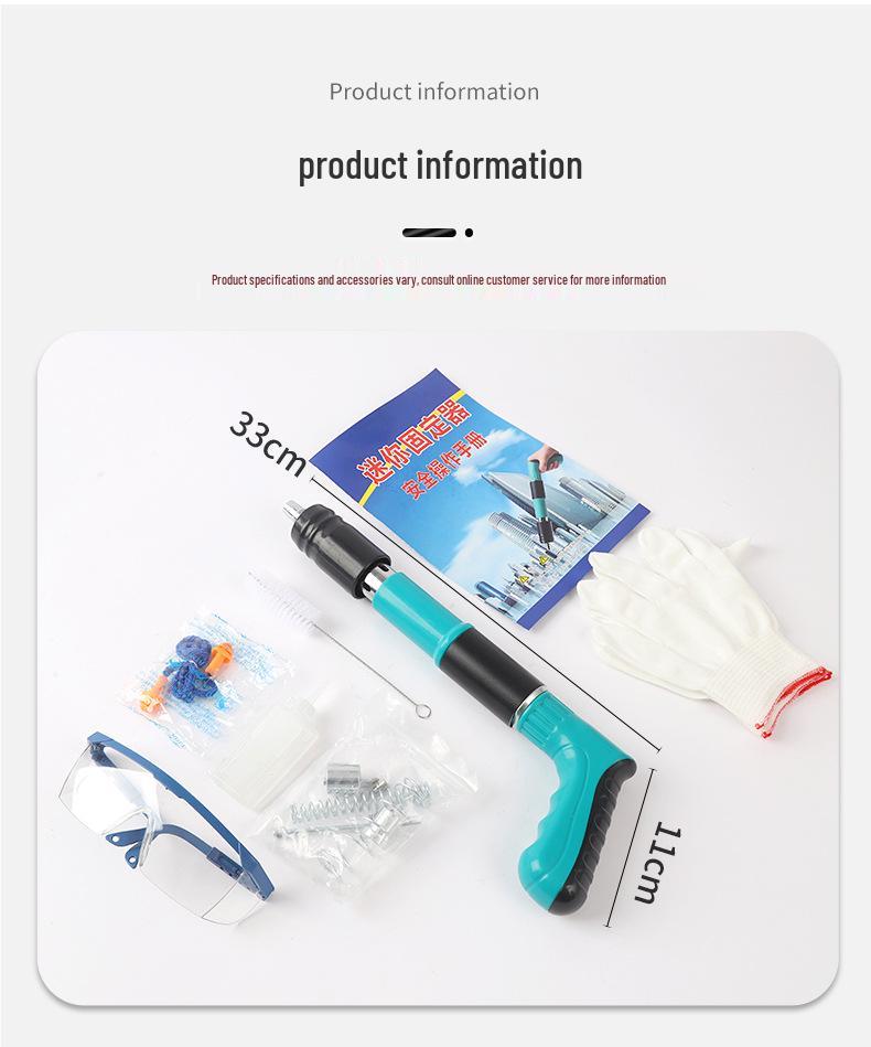 Green Silent Mini Ceiling Nail Gun Tool