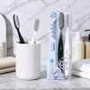 Beishu Soft Bristle Toothbrush Set: 2-Pack Long-Head for Girls, Men & Couples - Antibacterial, Gentle Cleaning & Gum Care