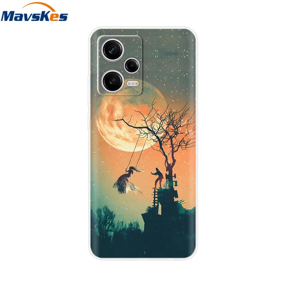 For Redmi Note 12 Pro Case Note12 Pro Cover Printed Silicone Phone Cover for Coque Xiaomi Redmi Note 12 Pro 5G Phone Case Funda