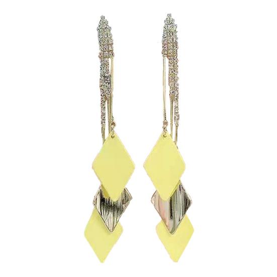 Fashionable Drop Earrings Tassel Long-lasting Contrast Colors