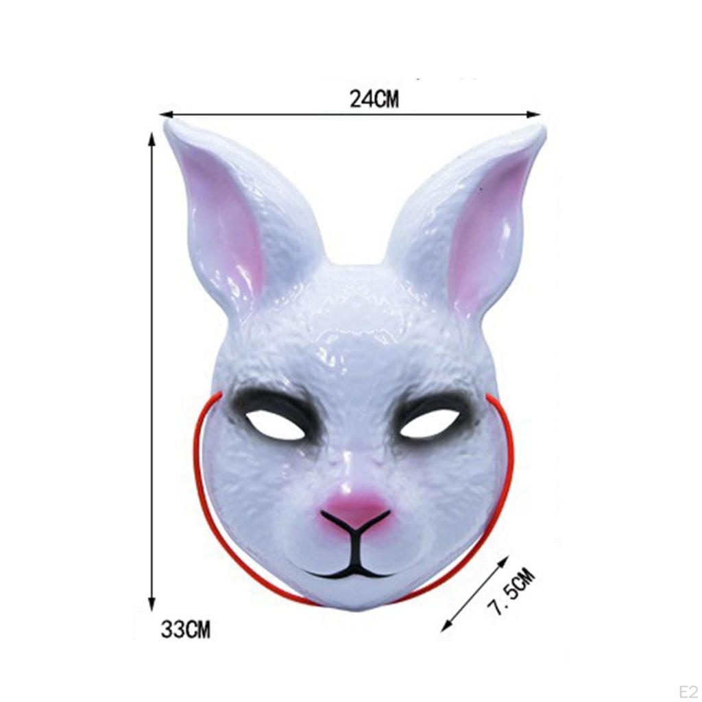3D Mask, Animal Head Novelty Fantasy Scary Half Face Mask for Cosplay,