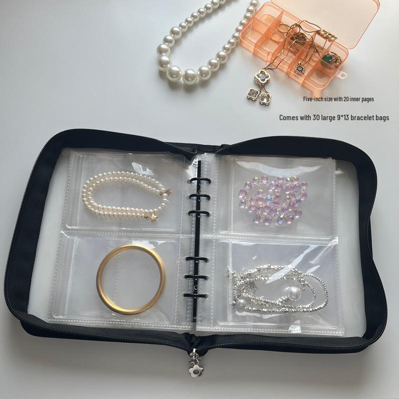 8cm Thick Jewelry Storage Book: Dustproof & Anti-oxidation PVC, Securely Holds Earrings & Bracelets