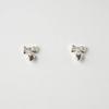 [Silver] Shining ribbon and heart earring