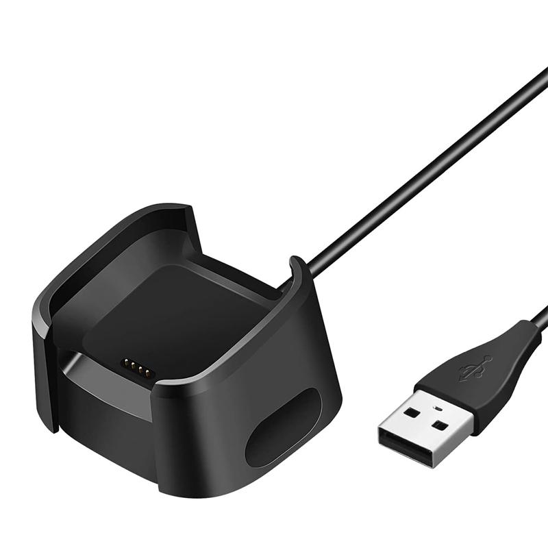 

Charging USB Dock for Fitbit Versa 1 (not available for Versa 2)- Smartwatch Charger Cable Stand with Overcurrent Protection чёрный