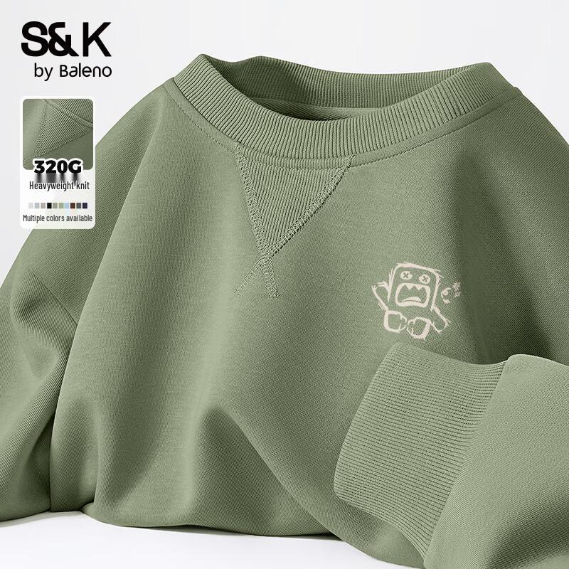 

Baleno Men s S&K Series Loose Fit Graphic Print Knit Sweatshirt XL