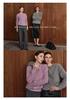 Classic Round Neck Cashmere Sweater - Autumn/Winter, Short, Brushed Wool, Flocked, Simple Design.