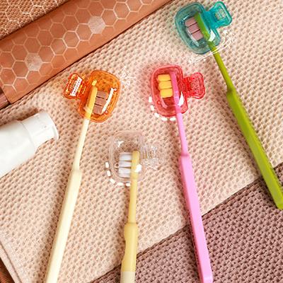 1Pcs Travel Toothbrush Head Covers Toothbrush Protector Cap Brush Pod Case Protective Portable Plastic Clip For Household Travel