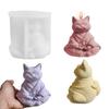 Katzenkerzenform Buddha-Stil Seifenformen Katze Aromatherapie Kerzenform Tierkerzenformen für Geburtstage Feste Thanksgiving