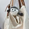 Niedlicher Lustiger Grauer Hut Golfball Plüschpuppe Stofftier Schlüsselanhänger Anhänger Rucksackanhänger Taschenanhänger Stoffpuppe Süßes Mädchen Geschenk