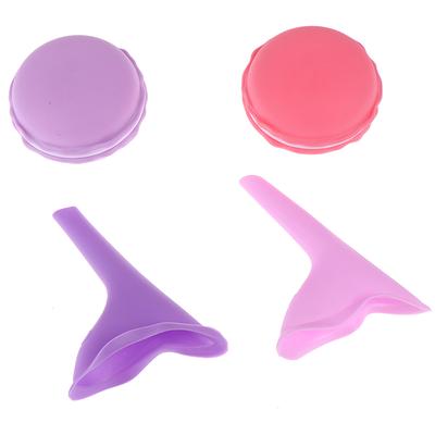 1Set Outdoor Women Silicone Urinal Female Urination Storage Box Stand Up & Pee