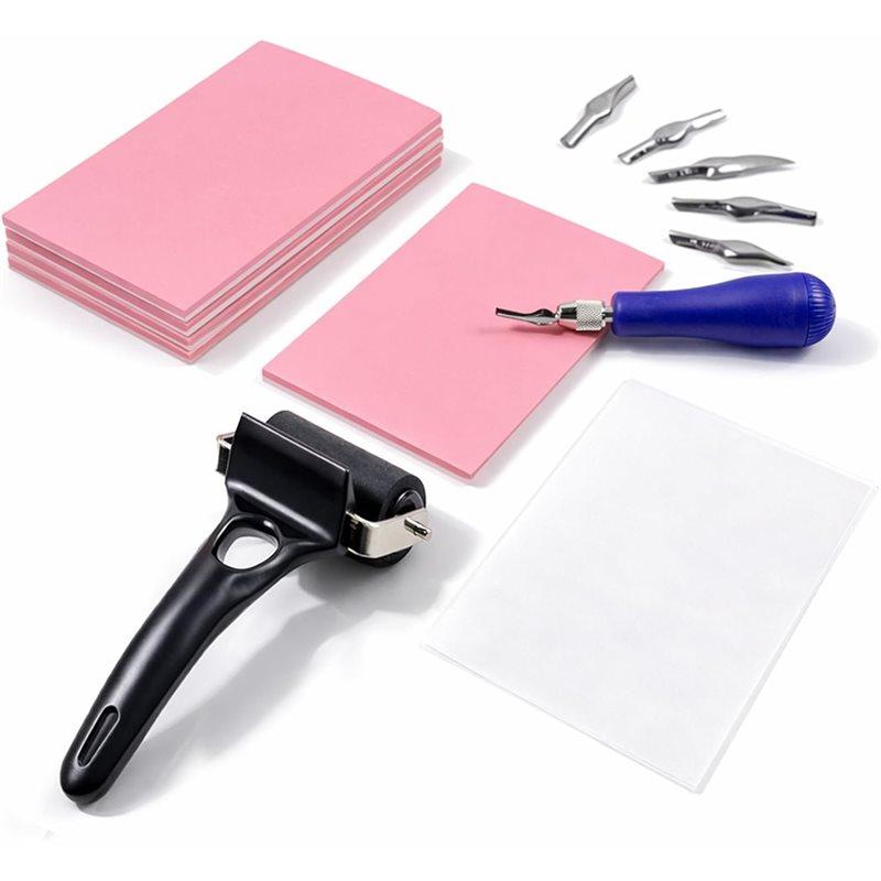 

Fresh Linoleum For Printmaking Block Kit-Art Linocut For Rubber Stamp Carving Printing Tool Afor Beginners And Artists
