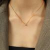 European and American ins sweet wind simple natural zircon high atmosphere diamond collarbone chain