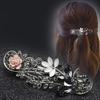 Koreanische Strass Haarnadel Hinterkopf Federclip Eleganter Top Clip Haarschmuck Pferdeschwanzclip Damen Haarnadel Erwachsener Clip Kopfschmuck