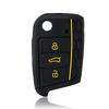 3 Button Flip Key Silicone Cover Fit For Vw Golf 7 Mk7 Skoda Seat 2014   Fob Hull Octavia Combi Leon Ibiza Cuptra Case