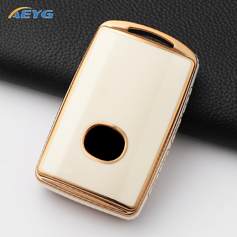 Fashion Soft Tpu Car Key Case Cover Shell Fob For Mazda 3 Alexa Cx30 Cx-4 Cx5 Cx-5 Cx8 Cx-8 Cx-30 Cx9 Cx-9 Keychain Accessories