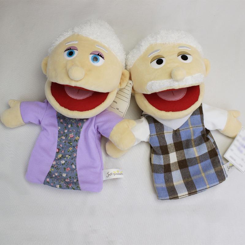 Family Family Hand Puppet Plush Toy Kindergarten Play House Can Open Mouth Cute Doll Child Role Play