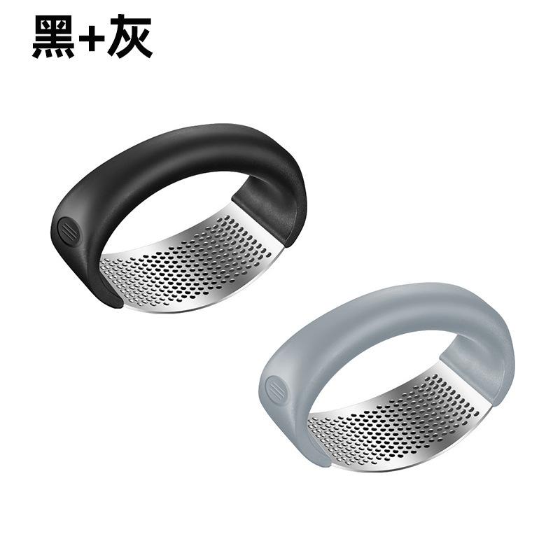 Stainless Steel Garlic Press Manual Mashing Garlic Kitchen Multifunctional Household Garlic Press Garlic Squeeze Garlic Powder Tool