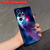 2DFlat Samsung Phone Case Neon Cat & Butterflies Phone Case Applicable To Galaxy S23 S24 S25ULTRA S26 A12 A14 A15 A16 A54 A55