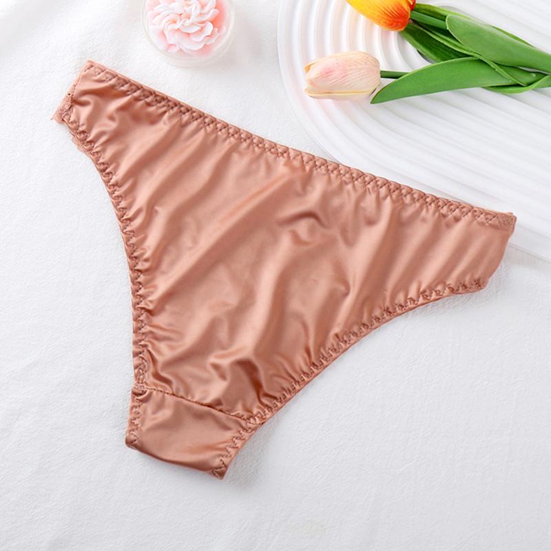 1 Stück Lingerie Nahtlose Slips Spitze Damen Unterhosen Nylon Unterwäsche Höschen String Satin Seide