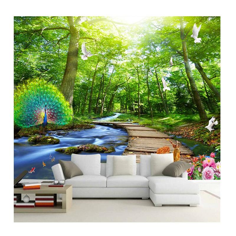 

Wallpaper Tree Landscape Scenery 3D Stereo Mural Living Room Bedroom TV Background Wallpaper Mural 200 cm(W) x 140 cm(H)