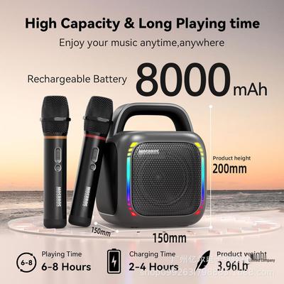 KARABOX Bluetooth Karaoke Speaker: High-Quality Sound, Heavy Bass & Built-in Microphone