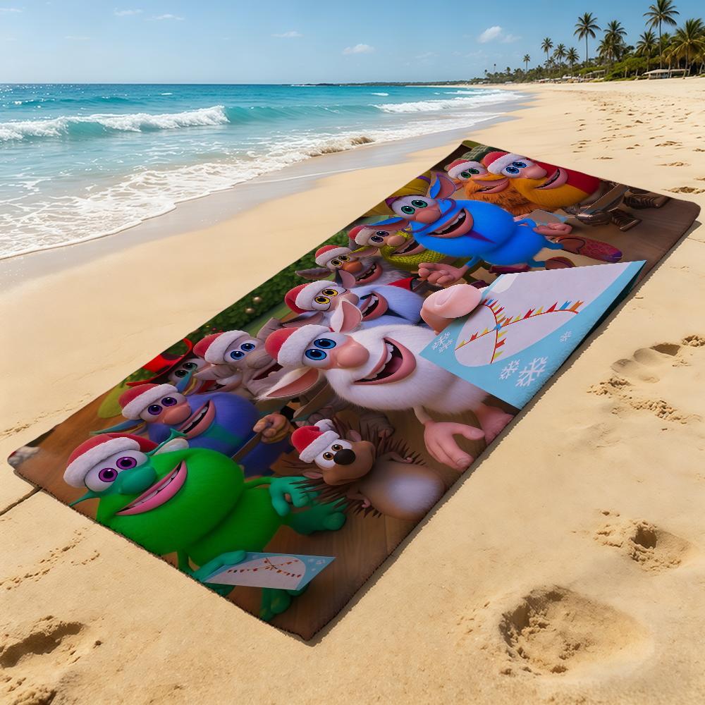 Towel Cute For Outdoor Camping B-Booba-ES Beach Towel Super Absorbent Quick-Drying Summer Cartoon Towel