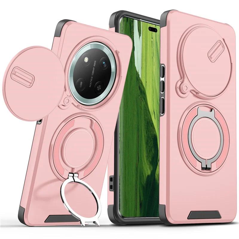 Für Honor Magic 7 Lite Magic7lite Stoßfeste Hybride Magnetische Ständer Handyhülle für Honor X9C Schiebeobjektiv Rüstungsschutzhülle