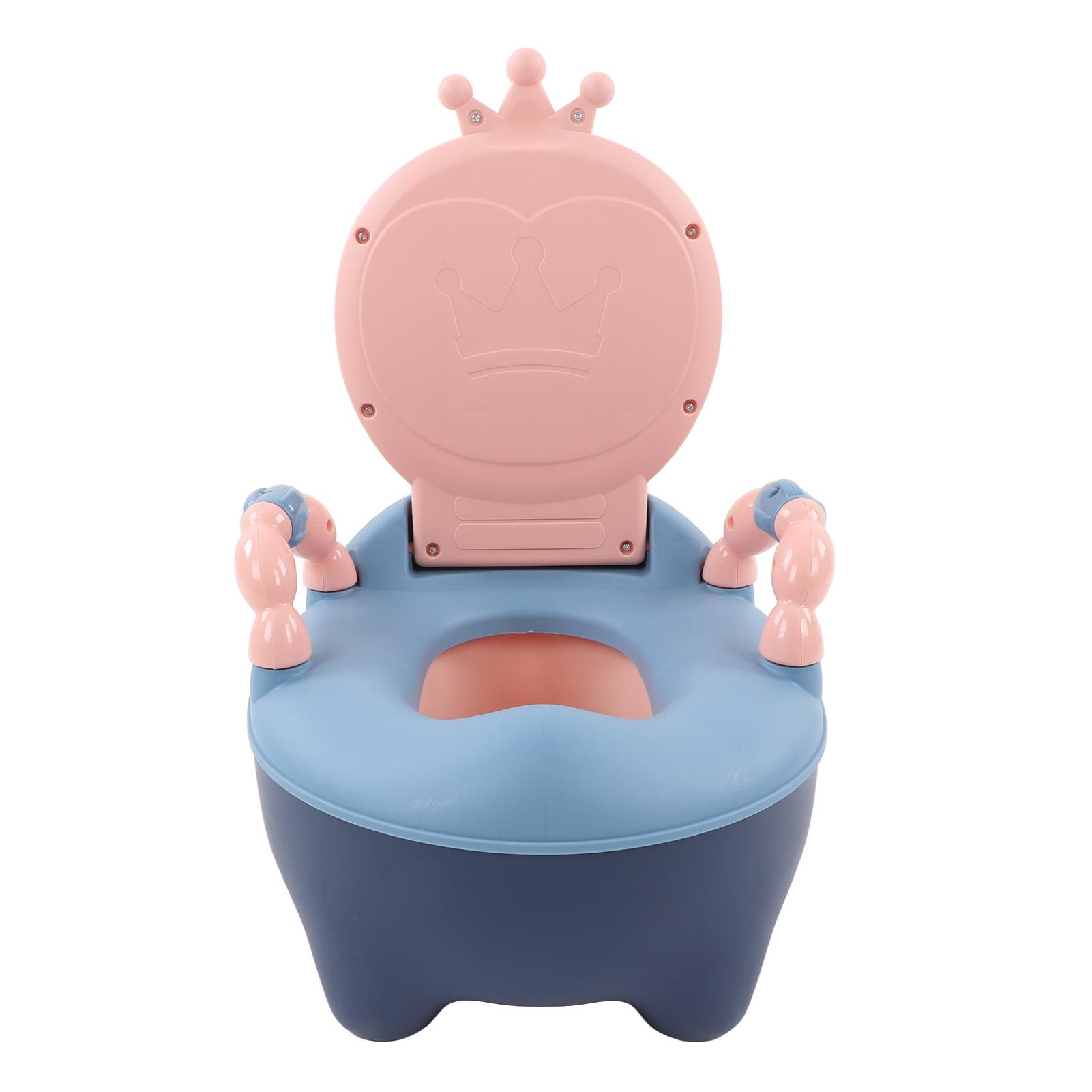 

Toddler Foldable Potty Seat Portable Prevent Slip Foldable Potty Seat Emergency Toilet with Armrest for Car Camping
