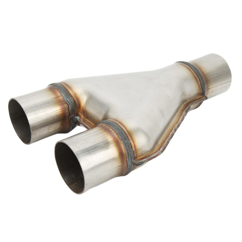 Car Exhaust Tail Throat Stainless Steel 1 To 2 Tight Fit Leakage Proof Dual Exhaust Tips
