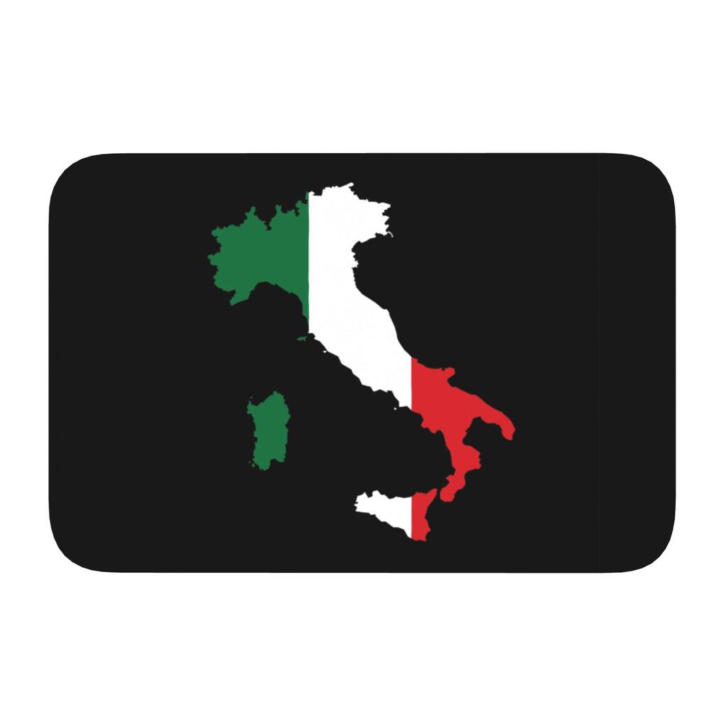Custom Flag of Italy Doormat Non-Slip Entrance Kitchen Bath Floor Door Mat Bedroom Balcony Carpet Rug