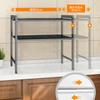 Adjustable Double Layer Shelf Floor Stand Storage Rack Under Sink Kitchen And Household Storage Rack Multifunctional