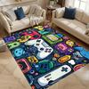 Multiple Sizes Gaming Devices Retro Elements Carpet for Living Room Bedroom Sofa Home Decor Rus Non-slip Floor Mat Luxury Gift