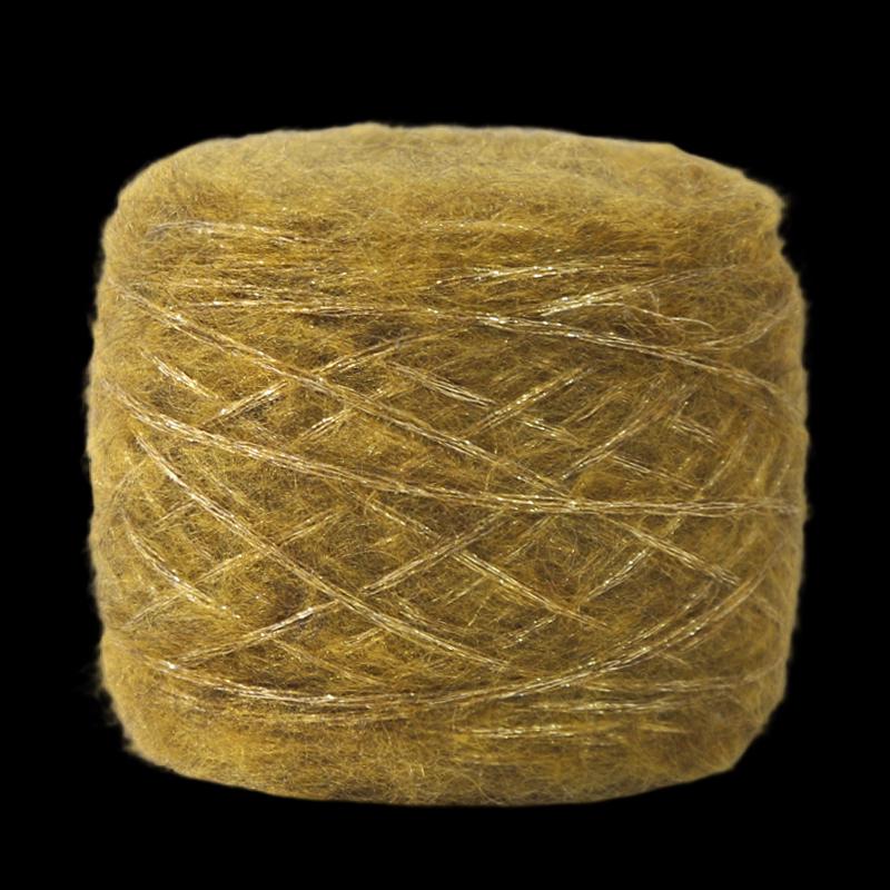Blue Tear Spray Mohair Yarn: Gold-Thread Starry Sky Series for Chunky Knit Scarves
