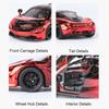 1:32 Scale 720S 765LT Toy Car Model Pull Back Sound Light Lift Tail Wing Vehicle Metal Diecast Models Supercar Gifts for Kids