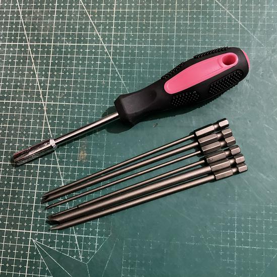 Japan S2 Steel Magnetic Slotted Flat Head Electric Screwdriver Bit