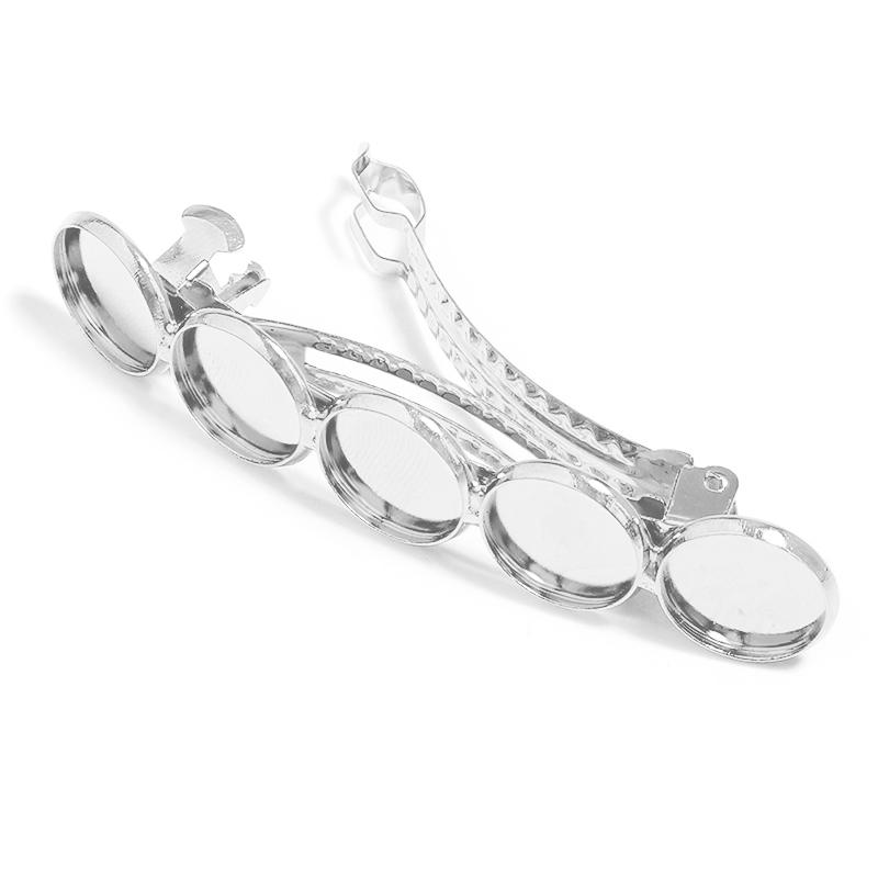 

5Pcs 12mm Cabochon Hair Clip Base Setting Trays Antique Bronze Hairclip Hairpin Bezel Blanks for Jewelry Making DIY Accessories