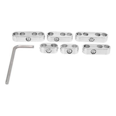 7mm 8mm Zündkabel-Separator Verteiler Klemme Clip-In Typ Universal für Autos Schiffe(Chrom )