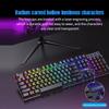 USB Kabelgebundene Tastatur RGB Farbe Gaming Tastatur Mechanisches Gefühl Tastatur 104 Tasten Standardtastatur für Windows Laptop Computer