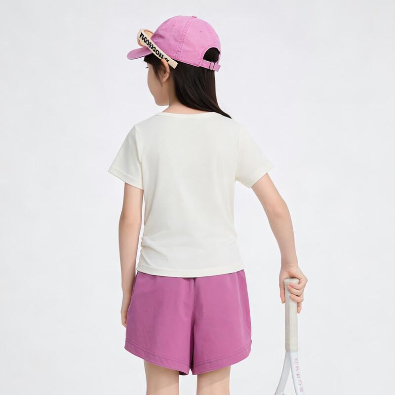 Girls' Striped Breathable Short-Sleeve T-Shirt