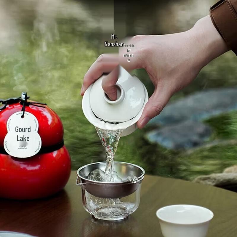 Nanshan Mister Ceramic Gourd Quick Tea Set