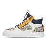Coca Cola X Skateboard Shoes Women's High Top Anta White/Ink Blue/Yellow Sneakers 922128017-3