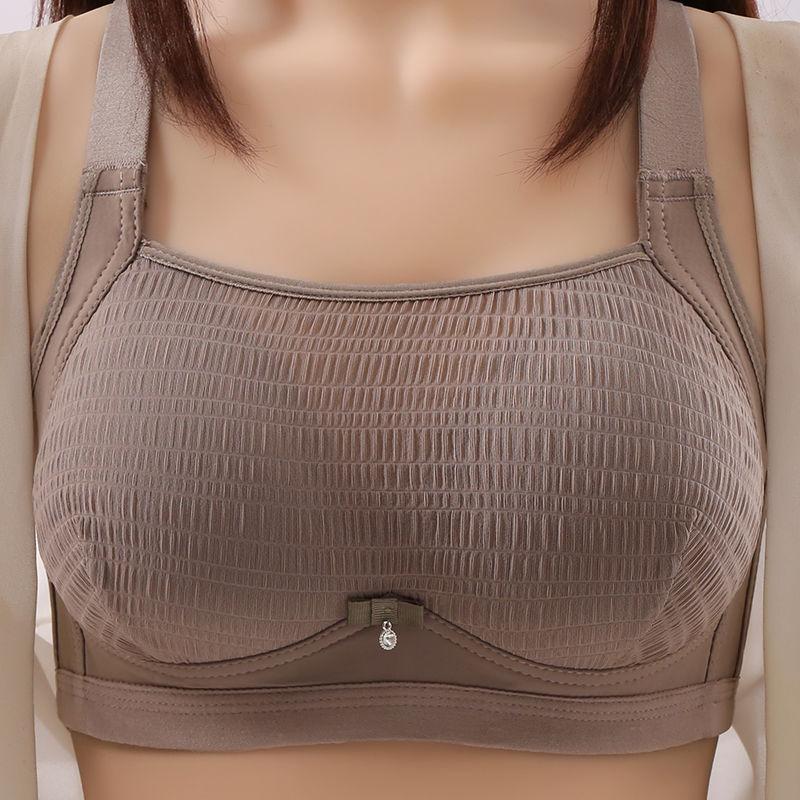Large Size Thin Anti Sagging Anti Slip Breast Anti Glare Strapless Bra No Steel Ring Comfortable Gathering Women's Bra