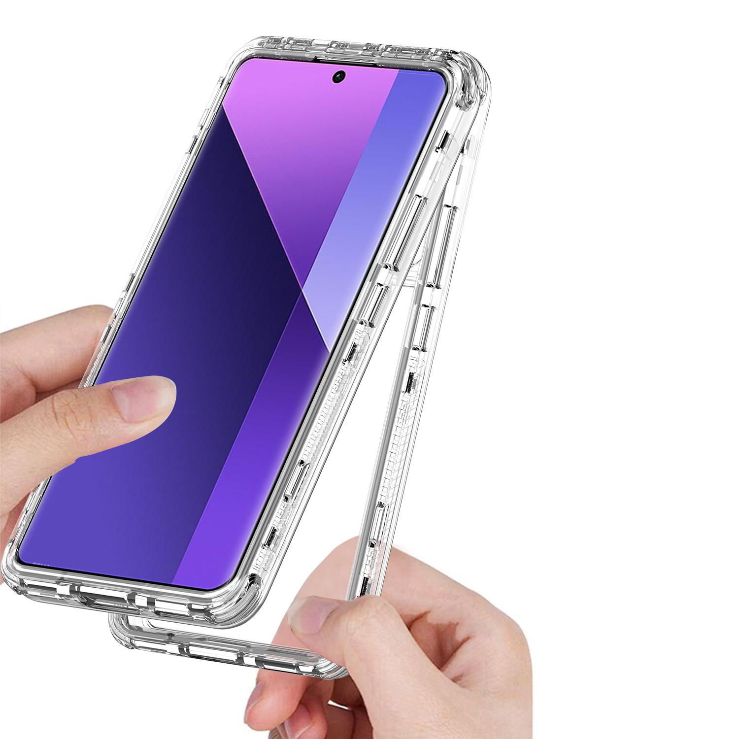 

For Xiaomi Redmi Note 13 Pro+ 5G Clear Case Acrylic+TPU Hybrid Phone Cover A