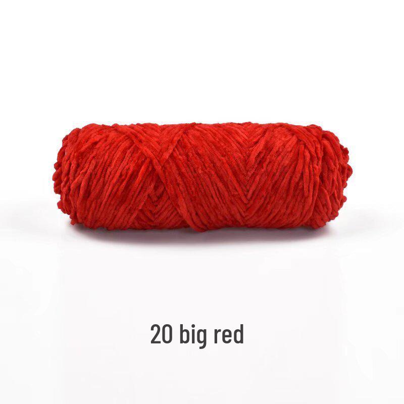 Handmade Chenille Yarn Ball: Velvet Thick Crochet and Knitting Material
