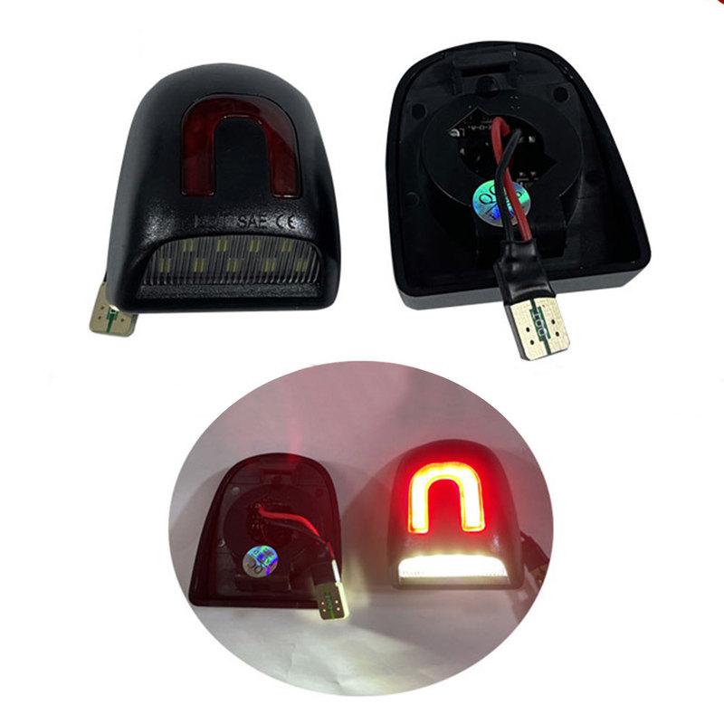 2 Pieces LED License Number Plate Light Lamp Red White Strip Tube Bulb For Chevrolet Chevy Silverado GMC Sierra 1500 2500